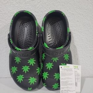 New Crocs Classic 420 Hemp Leaf Weed Clog Limited Edition Mens Size 6 Womens 8